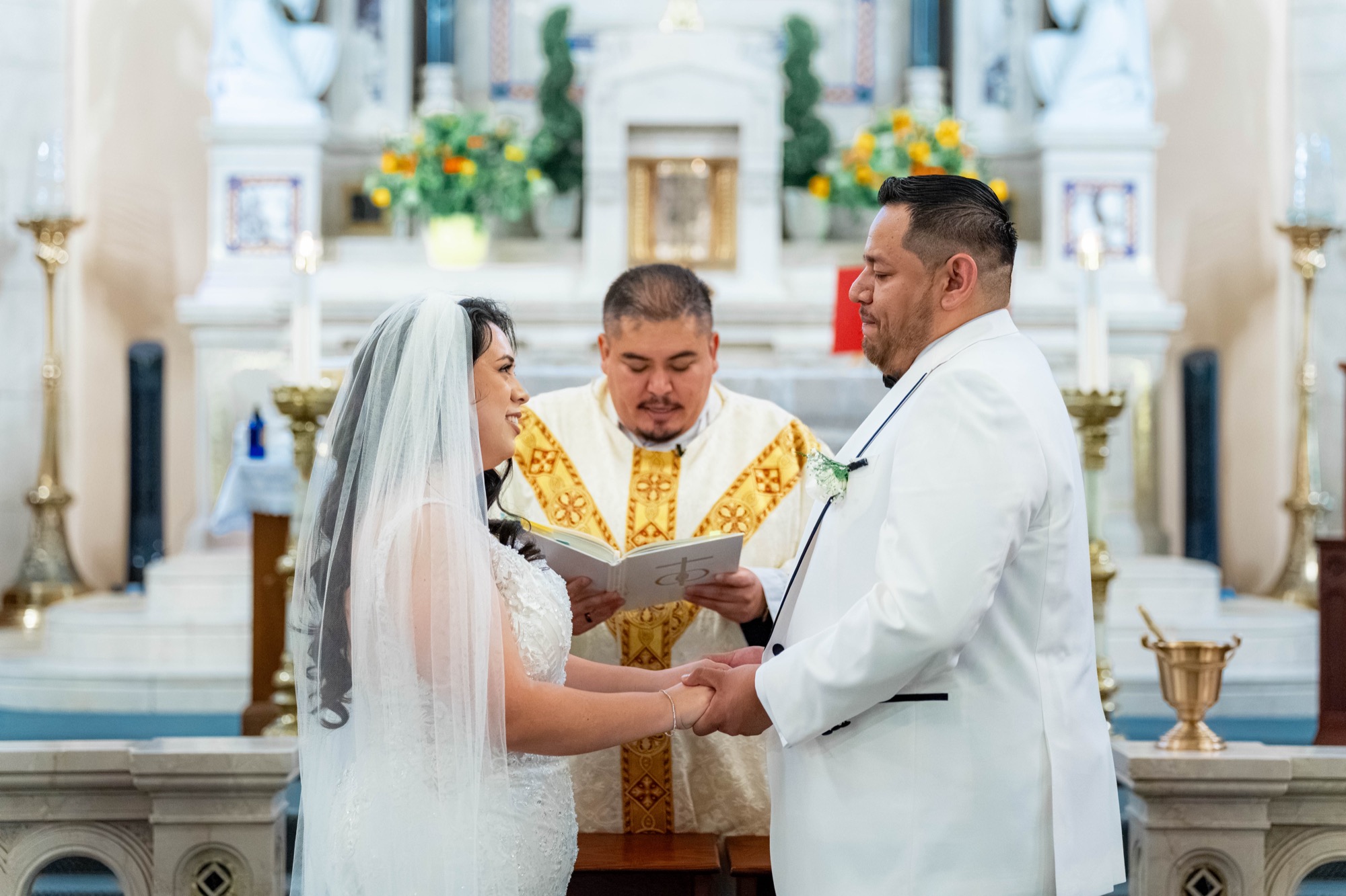 St. Vincent de Paul Church & Robledo Barn wedding photo